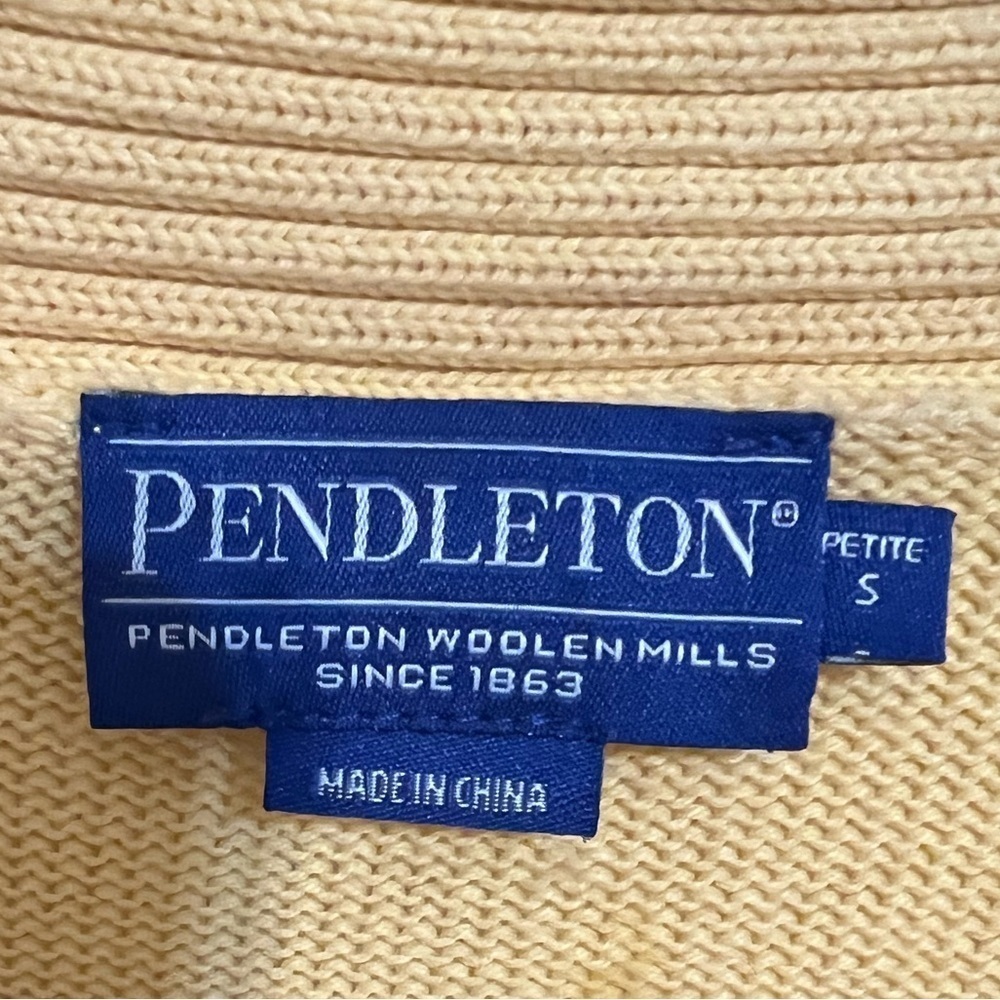 Pendleton 100% Cotton Long Line Button Cardigan Y… - image 4